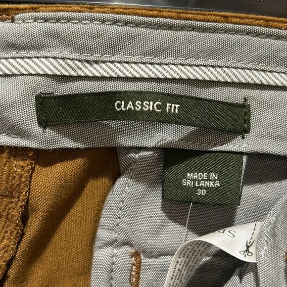 Eddie Bauer brown corduroy size 30/34 NWOT - Picture 3 of 7
